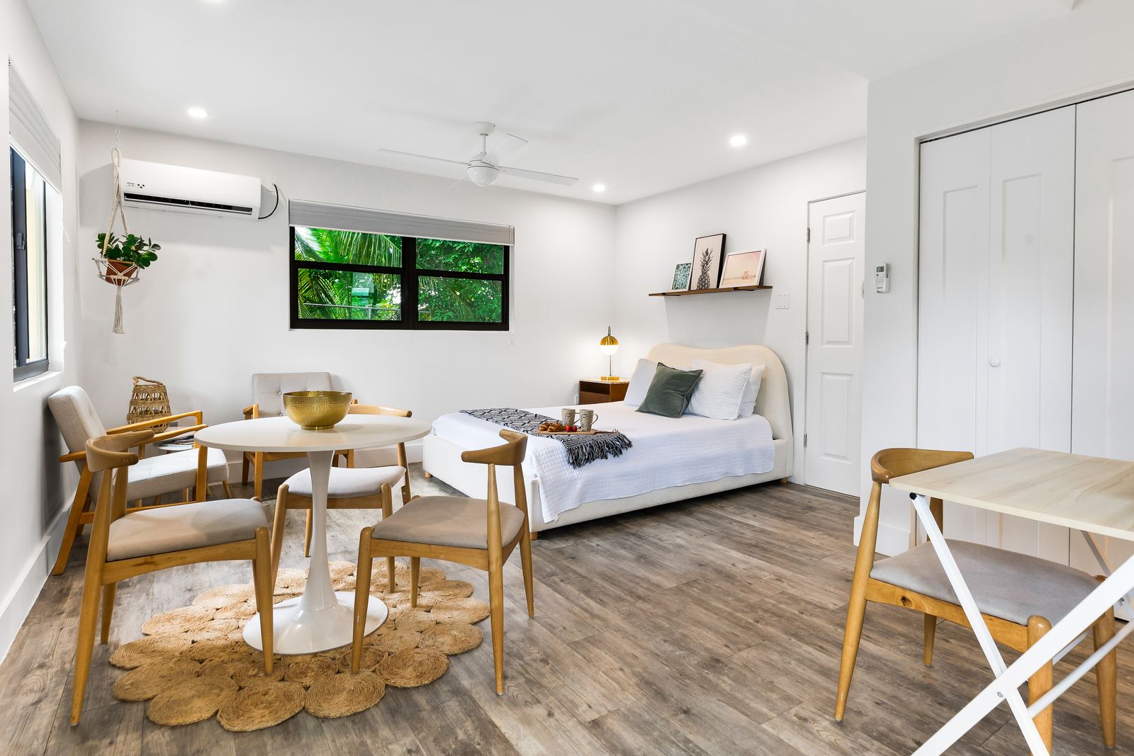 Dining corner and bed — Calypso Cove 1, Palm Bay Getaways, Grand Cayman