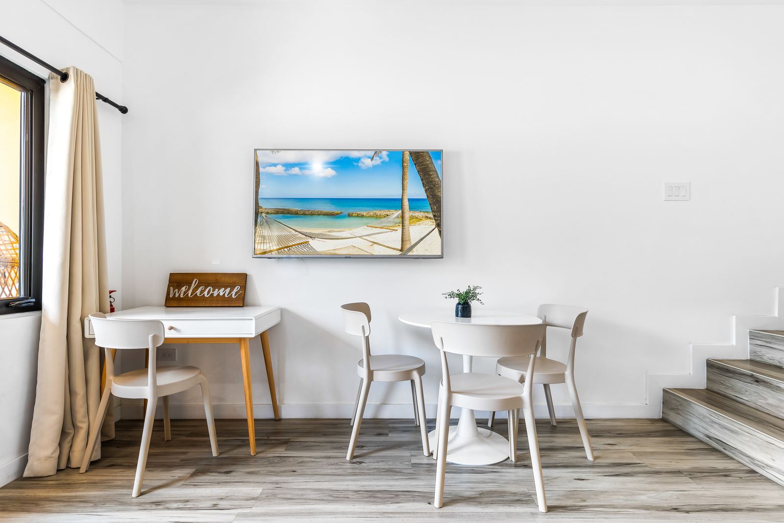Dining table and desk — Calypso Cove 6, Palm Bay Getaways, Grand Cayman