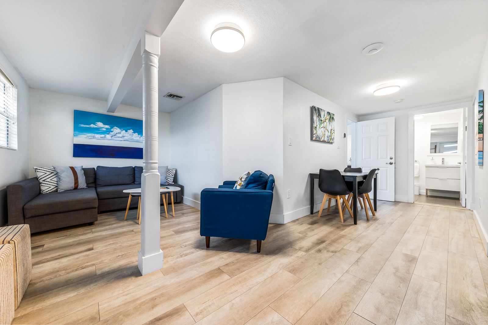 Living and dining — Evans Close 1, Palm Bay Getaways, Grand Cayman