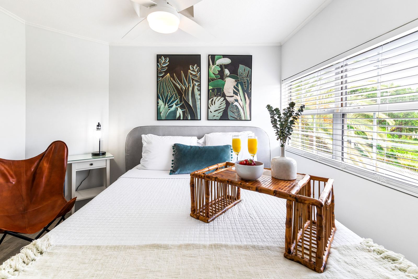 Breakfast tray in the second bedroom — Evans Close 1, Palm Bay Getaways, Grand Cayman